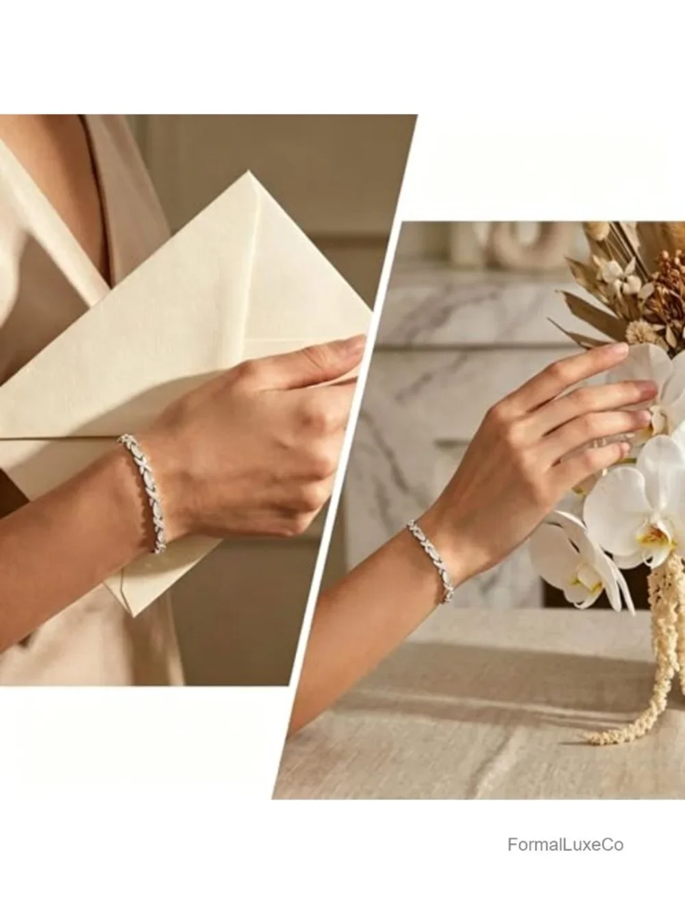 14K Gold Plated CZ Tennis Bracelet Dainty Hypoallergenic Non-Tarnish Gift